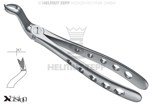 [1206717Z] DAVIER, FORME ANGL.FIG.67LX DENTS DE SAGESSE SUPÉRIEURES, CÔTÉ GAUCHE, XCISION-LINE®