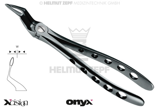 [1205115ZSTI] DAVIER RACINES SUPÉRIEURES, FIG. 51-SB >> BORDS DES MORS STRIÉS XCISION-LINE® REVÊTEMENT ONYX