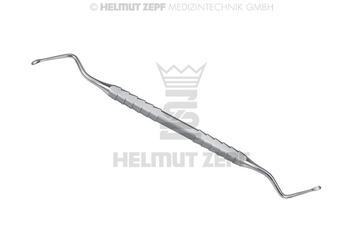 [4185501ZS] CURETTE LUCAS, FIG. 1 DOUBLE EXTRÉMITÉS, 2,5 MM, ZEPF-LINE BORDS STRIÉS
