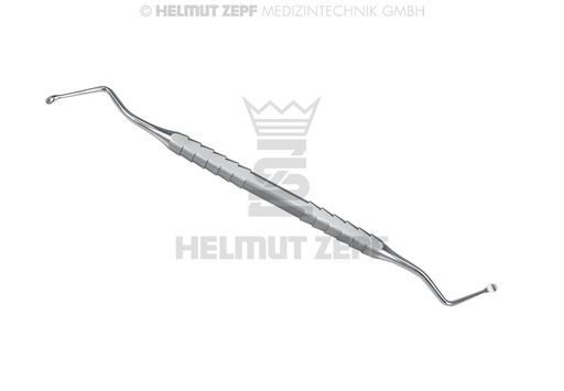 [4185502ZS] CURETTE LUCAS, FIG.2 DOUBLE EXTRÉMITÉS, 3MM, ZEPF-LINE BORDS STRIÉS