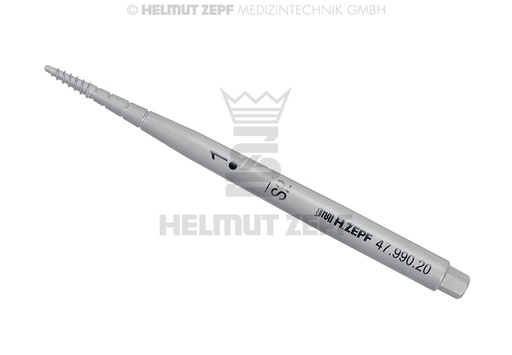 [4799020] INSERT D'OSTÉOTOME À VISSER, DROIT, TAILLE 1, CONIQUE Ø 1MM - 3MM, TIGE CONVEXE Ø 3MM,