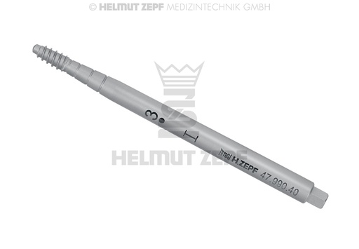 [4799040] INSERT D'OSTÉOTOME À VISSER, DROIT, TAILLE 3, CONIQUE Ø 2MM - 4MM, TIGE CONVEXE Ø 4MM,