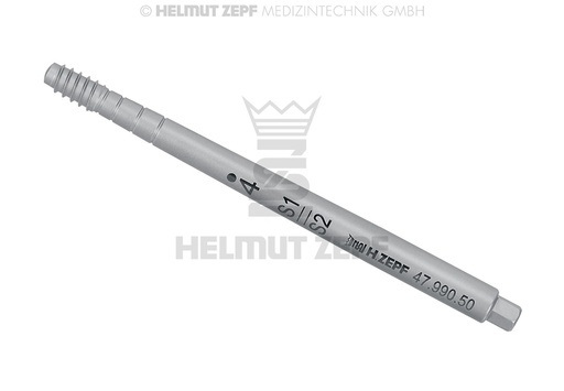 [4799050] INSERT D'OSTÉOTOME À VISSER, DROIT, TAILLE 4, CONIQUE Ø 3MM - 4MM, TIGE CONVEXE Ø 4MM,