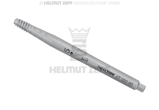 [4799060] INSERT D'OSTÉOTOME À VISSER, DROIT, TAILLE 5, CONIQUE Ø 3MM - 5MM, TIGE CONVEXE Ø 5MM,