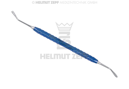 [4186807S] KIRSCH,SINUS 7, "PETIT", CUILLÈRE / FOULOIR COMBINÉ, TITANE-ZEPF-LINE, BLEU,