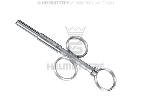 [1971416] APPLICATEUR DE MATÉRIEL D'AUGMENTATION DIAM. 5MM, DROIT, AVEC VIDE LATÉRALE POUR MATÉRIEL D'AUGMENTATION