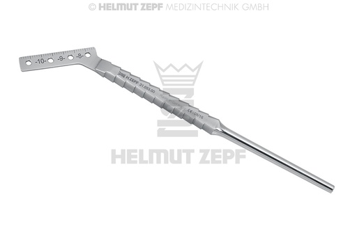 [3168300] GABARIT DE FORAGE D'APRÈS WIEDEMANN POUR LES DENTS LATÉRALES AVEC ÉCHELLE