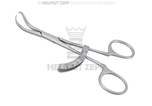 [3169113] COMPAS POUR MESURE D'OS DE LA MACHOIRE 13CM, AVEC GRADUATION UNIQUEMENT POUR LA MESURE COMPARATIVE
