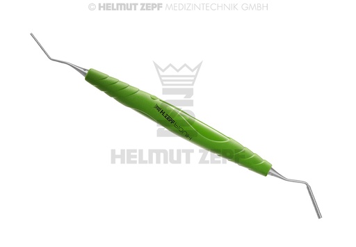 [2453219] FOULOIR PLAN, TITANE, AVEC MESURE DE PROFONDEUR, POINTES ECHANGEABLES STRIEES, DIAM. 1,0MM ET DIAM. 2,0MM,